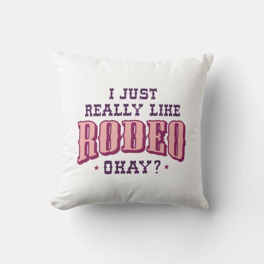 ロデオが大好き クッション (正面)