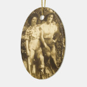 ロデオのオーナメントの恋人 セラミックオーナメント (左)