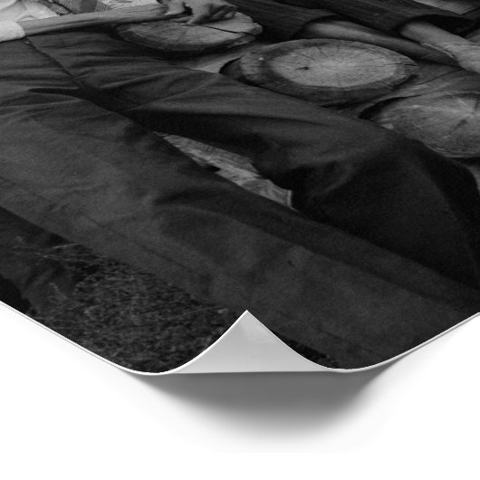 ロデオのオールドカウボーイズヴィンテージ写真 ポスター (角)