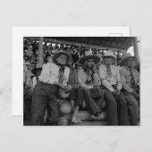 ロデオのオールドカウボーイズヴィンテージ写真 ポストカード (正面/裏面)