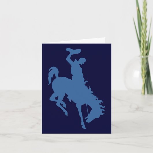 ロデオのカウボーイのメッセージカード カード (正面)