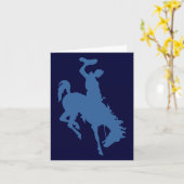 ロデオのカウボーイのメッセージカード カード (黄色い花)