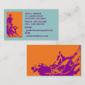 ロデオの切断の在庫の馬の名刺のカウボーイ 名刺 (正面/裏面)