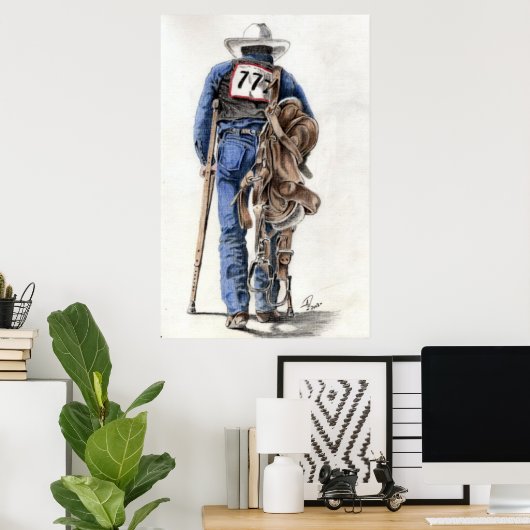 ロデオの後 ポスター (ホームオフィス)