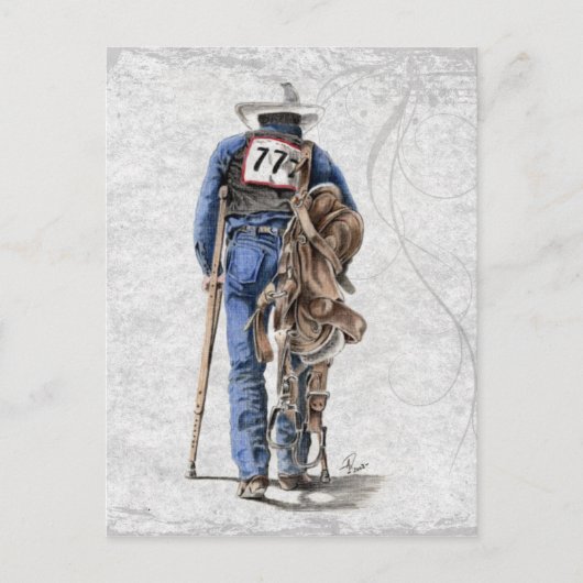 ロデオの後 ポストカード (正面)