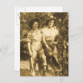 ロデオの招待状の郵便はがきの恋人 インビテーションポストカード (正面/裏面)