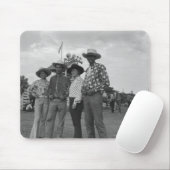 ロデオの2人そして2人の女性 マウスパッド (マウス)