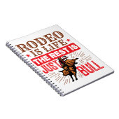 ロデオは人生は残りは単なるブルBullrider ノートブック (右側)