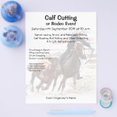 ロデオまたはウエスタンライディングイベントのチラシ チラシ (シングル)