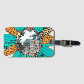 ロデオをテーマにした ラゲッジタグ (正面横)