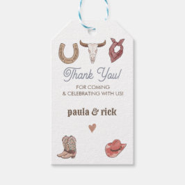 ロデオをテーマにした |誕生日ギフトラベル ギフトタグ