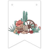 ロデオをテーマにした |誕生日 バンティングフラッグ (第2の旗)