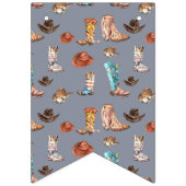 ロデオをテーマにした |誕生日 バンティングフラッグ (第1の旗)