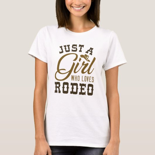 ロデオを愛する女の子 Tシャツ (正面)