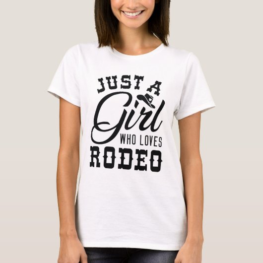 ロデオを愛する女の子 Tシャツ (正面)