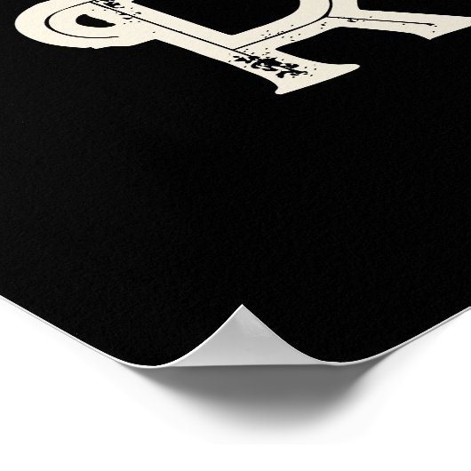 ロデオウェスタンタイポグラフィウォールアートランチキャビンホーム ポスター (角)