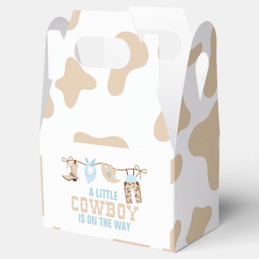 ロデオウエスタンカウボーイベビーシャワー紙プレート フェイバーボックス (オープン)