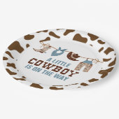 ロデオウエスタンカウボーイベビーシャワー紙プレート ペーパープレート (アングル)