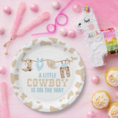 ロデオウエスタンカウボーイベビーシャワー紙プレート ペーパープレート (パーティー)