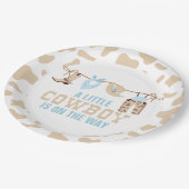 ロデオウエスタンカウボーイベビーシャワー紙プレート ペーパープレート (アングル)