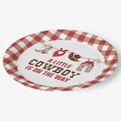 ロデオウエスタンカウボーイベビーシャワー紙プレート ペーパープレート (アングル)