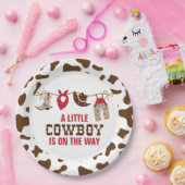ロデオウエスタンカウボーイベビーシャワー紙プレート ペーパープレート (パーティー)