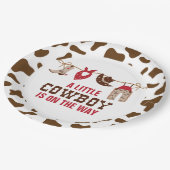 ロデオウエスタンカウボーイベビーシャワー紙プレート ペーパープレート (アングル)