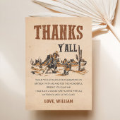 ロデオウエスタンカウボーイ誕生日 サンキューカード