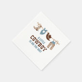 ロデオウエスタンカウボーイ赤ちゃんシャワーナプキンス スタンダードカクテルナプキン (角)