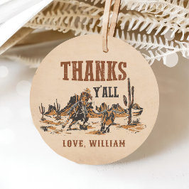 ロデオウエスタンカウボーイ1st誕生日パーティー フェイバータグ