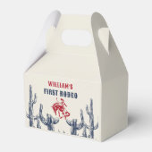 ロデオウエスタンカウボーイ1st誕生日パーティー フェイバーボックス (正面サイド)