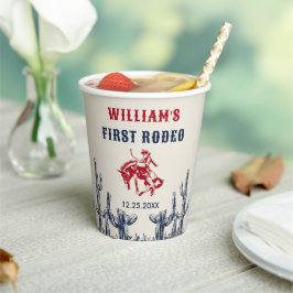 ロデオウエスタンカウボーイ1st誕生日パーティー 紙コップ