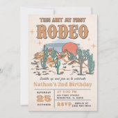 ロデオウエスタンカウボーイ2nd誕生日 招待状 (正面)