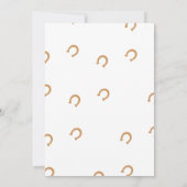 ロデオウエスタンライディングカウボーイカントリー誕生日 招待状 (裏面)