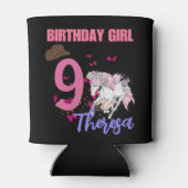 ロデオウマズポニーフラワーズバースデーパーティーガール 缶クーラー (裏面)