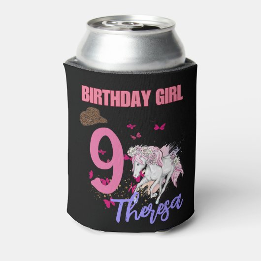 ロデオウマズポニーフラワーズバースデーパーティーガール 缶クーラー (缶裏面)