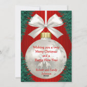 ロデオオーナメントオンレッドホリデーフォトカード シーズンカード (裏面)