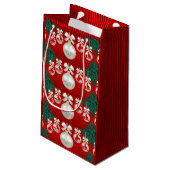 ロデオオーナメントオンレッドホリデー抱き枕 スモールペーパーバッグ (裏面アングル)