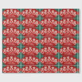 ロデオオーナメントメリークリスマスラッピングペーパー ラッピングペーパー (フラット)