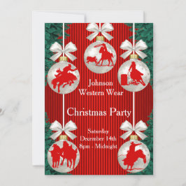ロデオオーナメント縁どリースレッド招待状 招待状