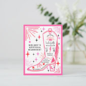 ロデオカウガール ピンク バチェロレッテ ウィークエンド スケジュール 招待状 (スタンド正面)