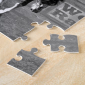 ロデオカウボーイが8秒間馬を乗りこなして得点する ジグソーパズル (側面)