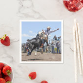 ロデオカウボーイウェスタンプリントナプキン スタンダードカクテルナプキン (インサイチュ)