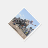 ロデオカウボーイウェスタンプリントナプキン スタンダードカクテルナプキン (角)