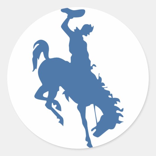 ロデオカウボーイステッカー ラウンドシール (正面)