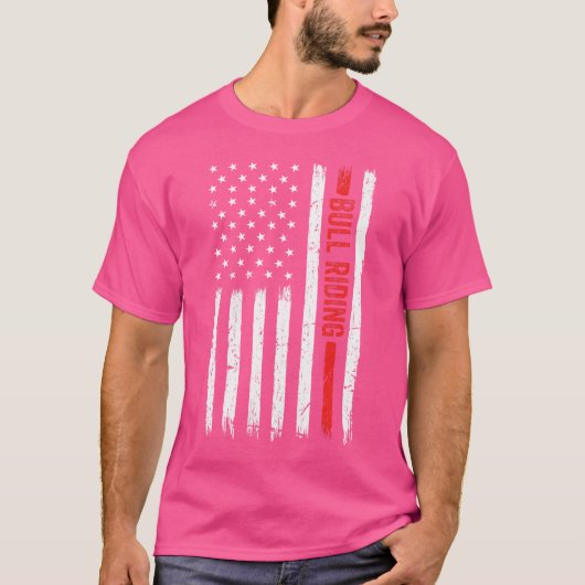 ロデオカウボーイバッキングブルライド Tシャツ (正面)