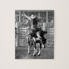 ロデオカウボーイバッキング馬8秒のスコア ジグソーパズル