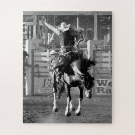 ロデオカウボーイバッキング馬8秒のスコア ジグソーパズル