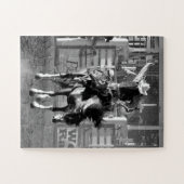 ロデオカウボーイバッキング馬8秒のスコア ジグソーパズル (横)