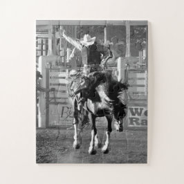 ロデオカウボーイバッキング馬8秒のスコア ジグソーパズル